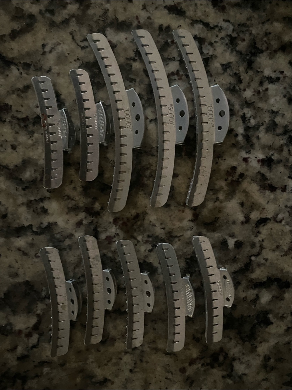 Silver Hair Clip Set for Styling and Sectioning - Professional Metal Clips